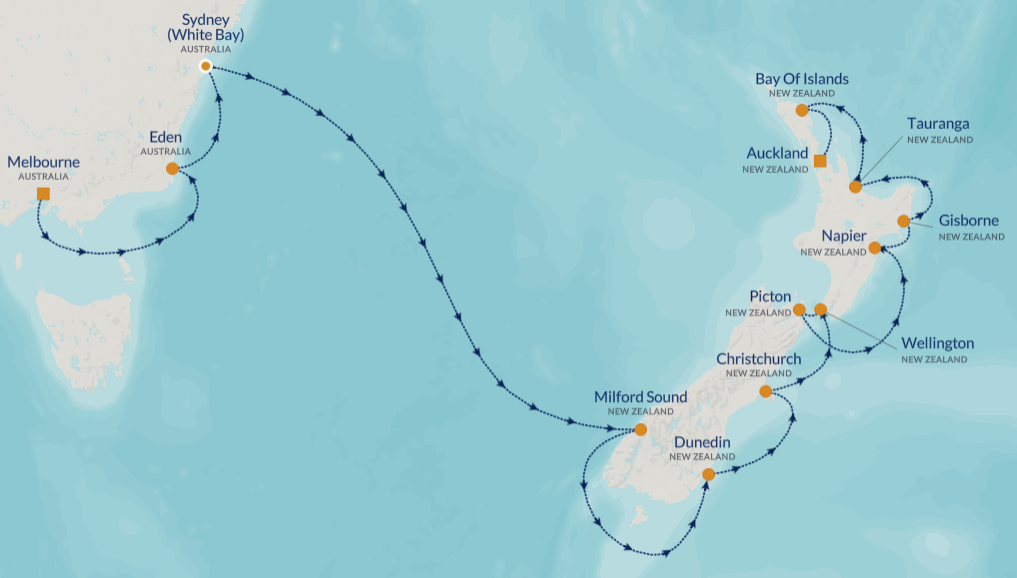 16-night Australia and New Zealand Voyage