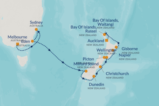 16-night Australia and New Zealand Voyage