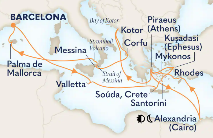 12 day Mediterranean cruise