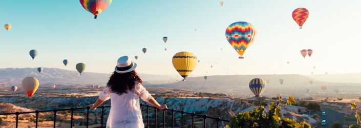 Hot air balloons in Turkey