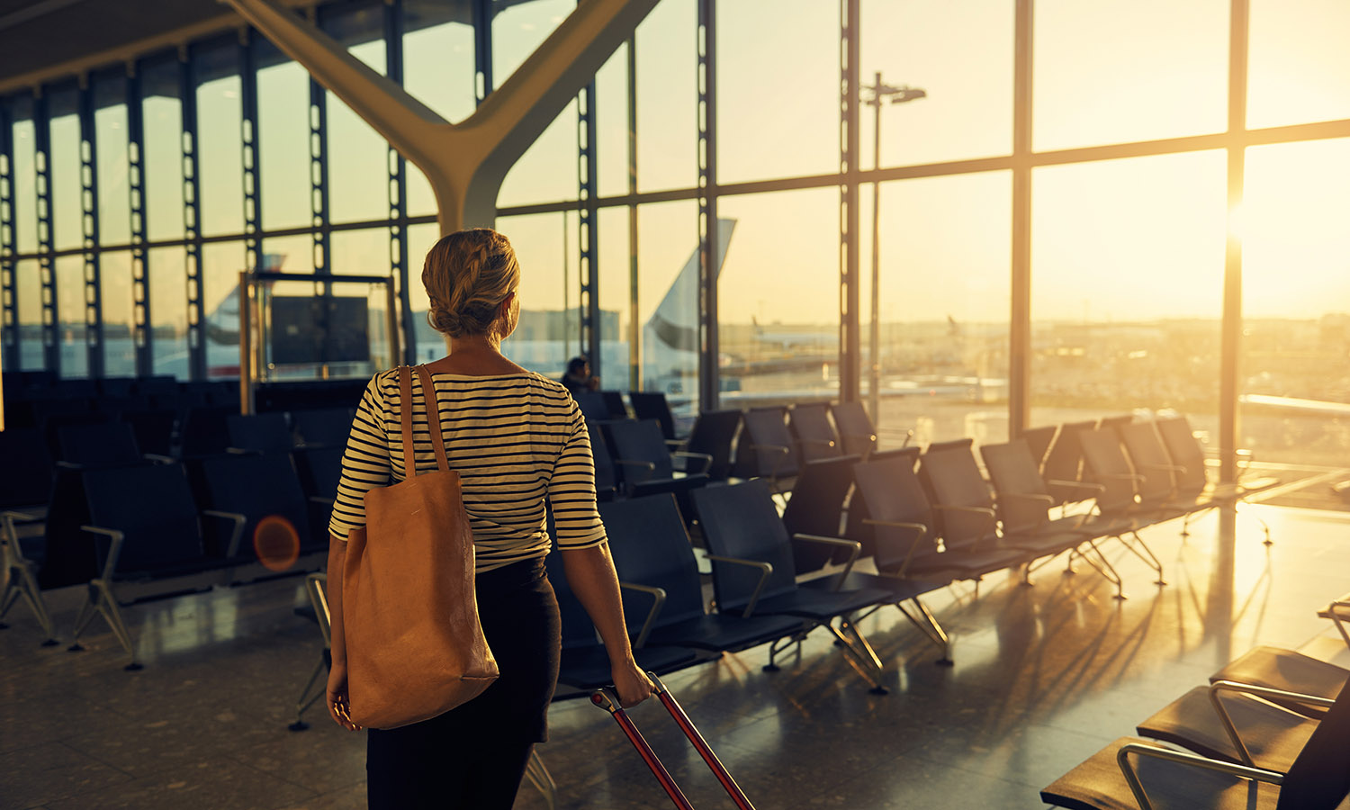 Woman at airport