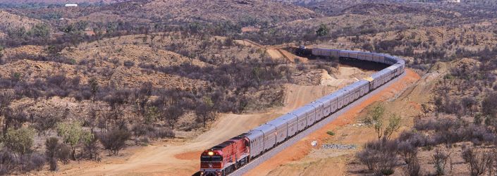 The Ghan, outback Australia