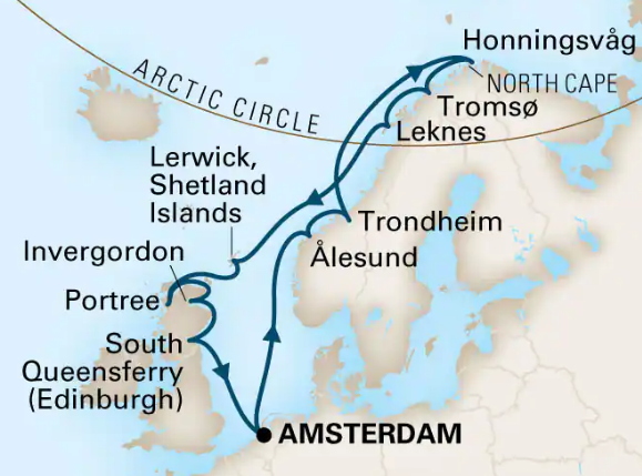 14 night Norway cruise
