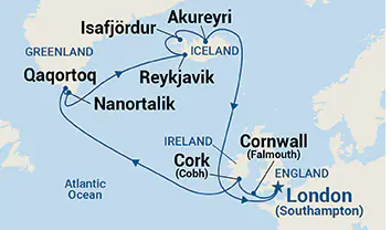 16 night Iceland and Greenland cruise