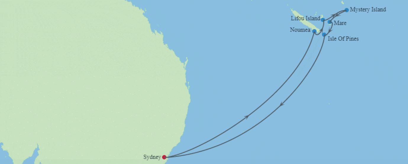 10 night South Pacific cruise from Sydney return