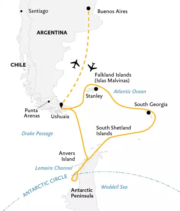 Epic Antarctica via Falklands and South Georgia