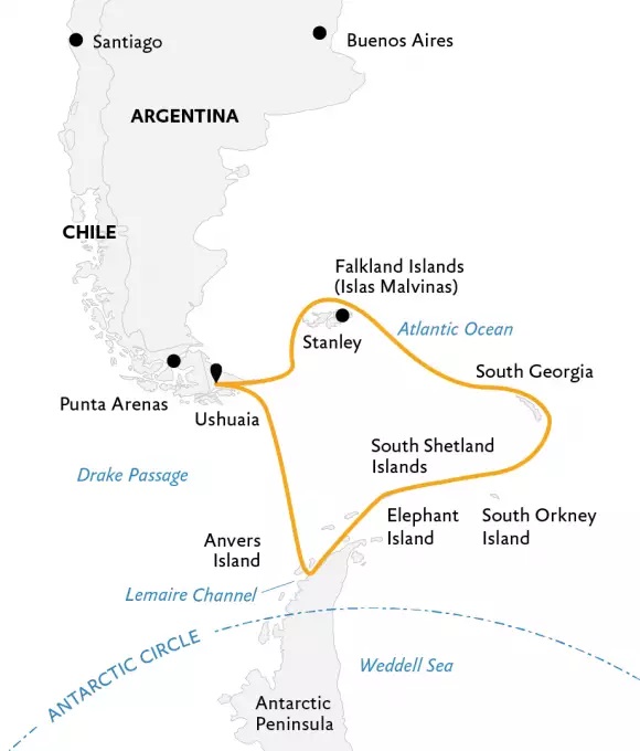 Explorers and Kings with Falklands and South Georgia