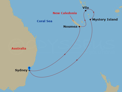 9 night South Pacific cruise
