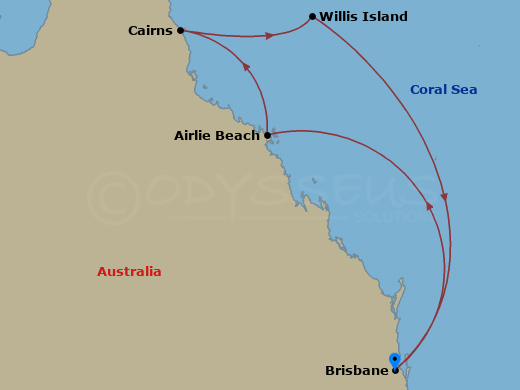 7 night Queensland cruise from Brisbane