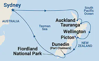 Sydney to New Zealand cruise